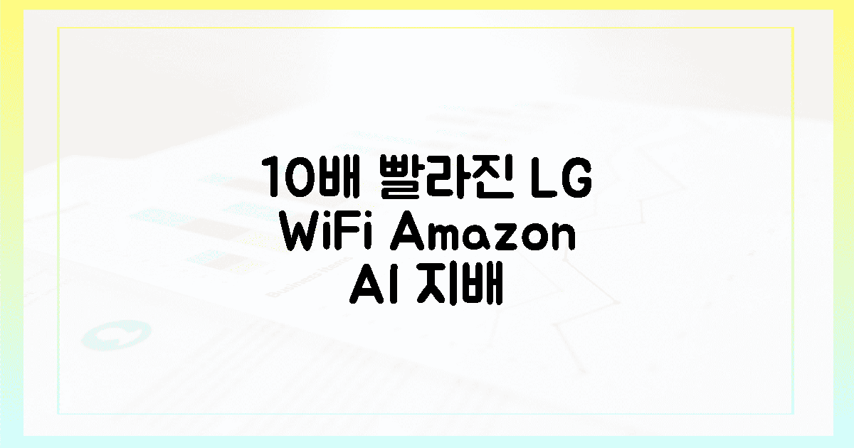 10배 빨라진 LG 와이파이, 아마존 AI 스피커 지배