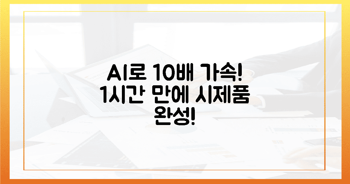 10배 가속, AI로 1시간 만에 시제품 완성!