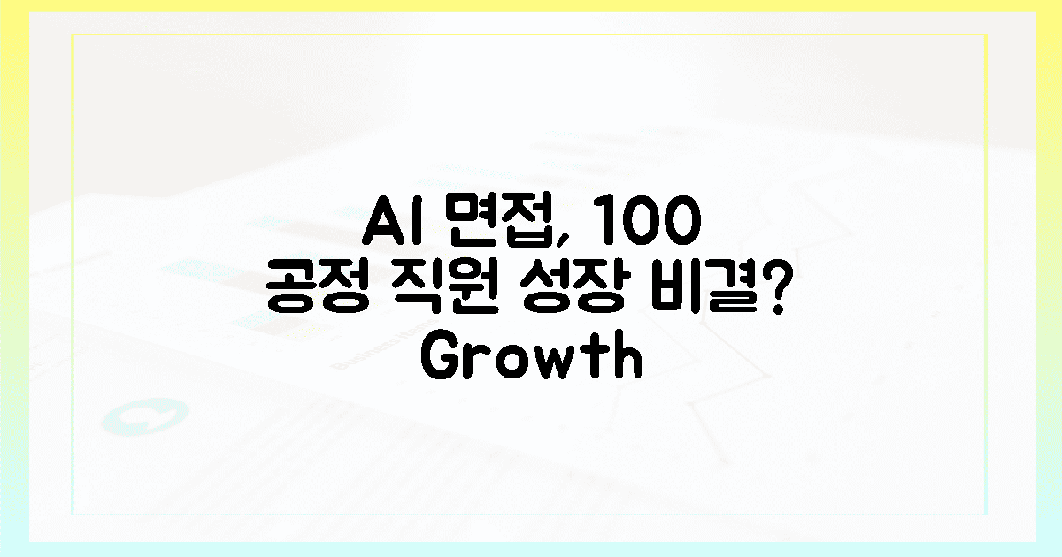 100% 공정! AI 면접, 직원의 성장을 돕는 비밀?