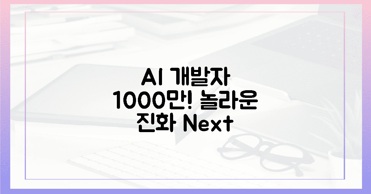 1000만 AI 개발자의 놀라운 진화! 💡