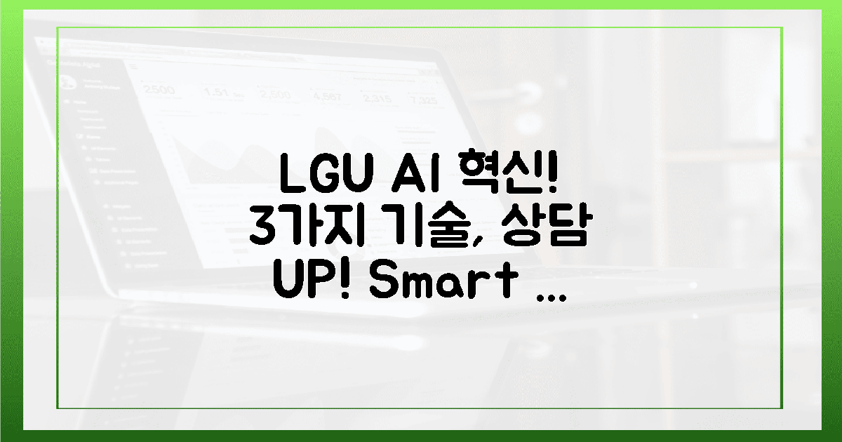 3가지 AI 기술, LGU+ 상담 혁신