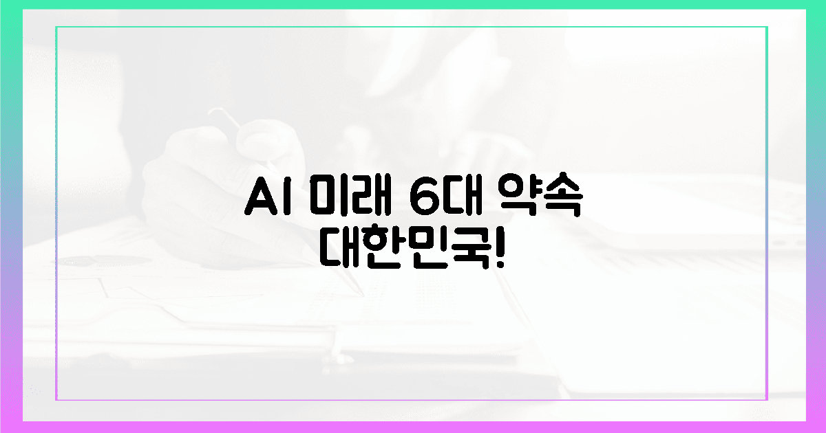 대한민국 AI 미래, 6대 약속!