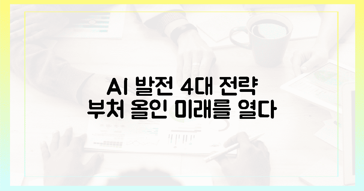 전 부처 합심, AI 발전 4대 전략