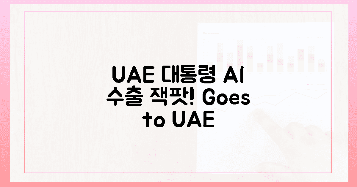 대통령 UAE 방문, AI 수출 잭팟 예감