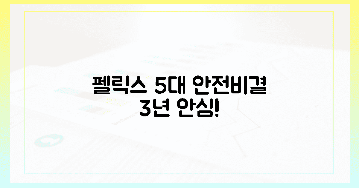 3년 뒤 안심! 펠릭스 5가지 안전 비결