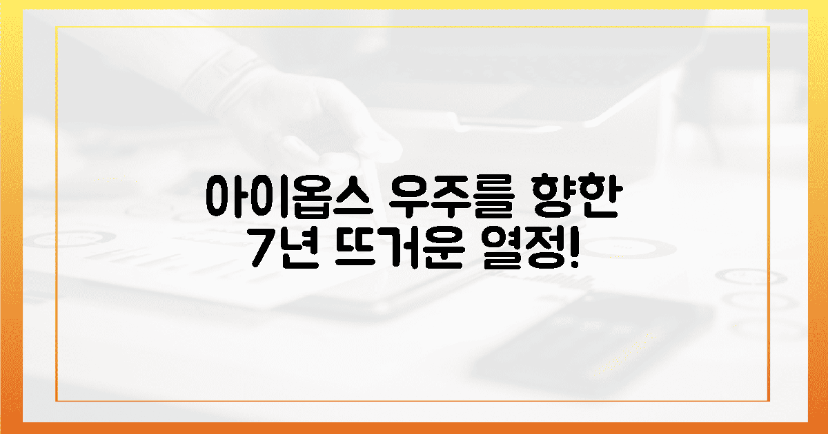 우주를 향한 아이옵스 7년의 열정!