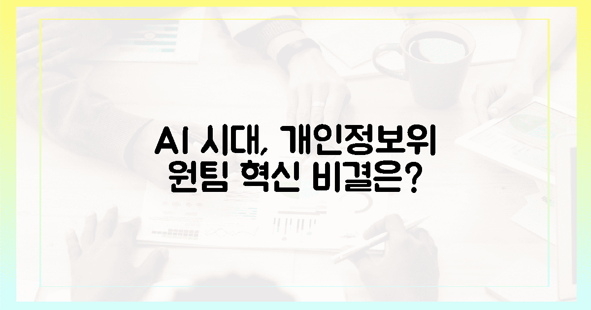 AI 시대, 개인정보위 '원팀' 혁신이 시작된 이유