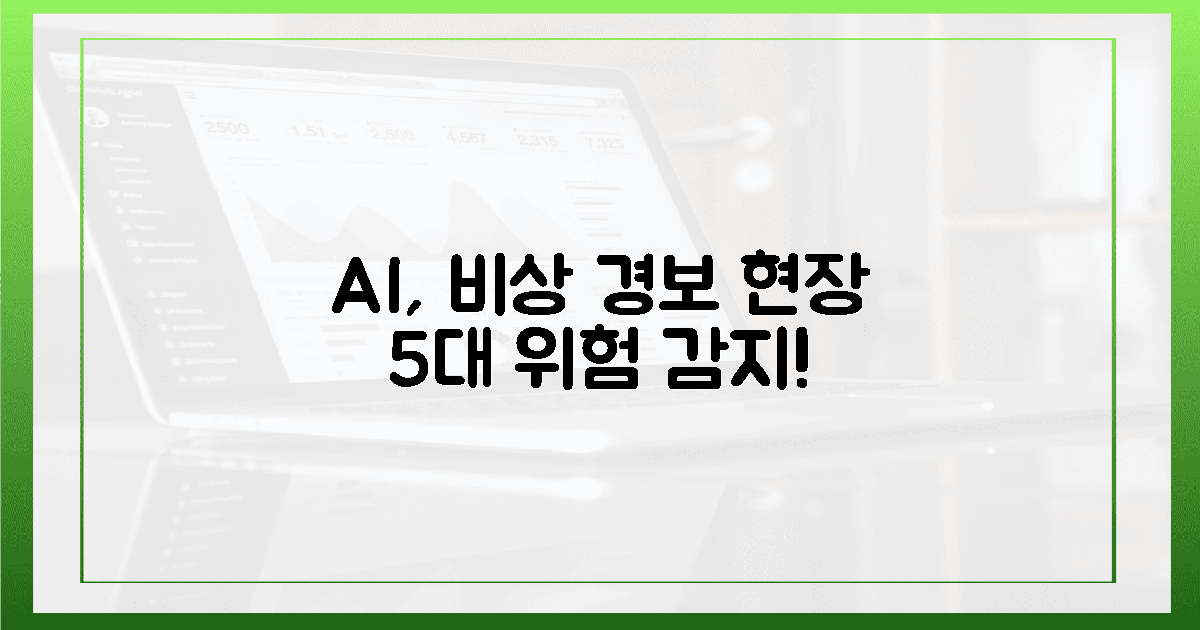 끔찍한 비명! AI, 현장 위험 5가지 감지