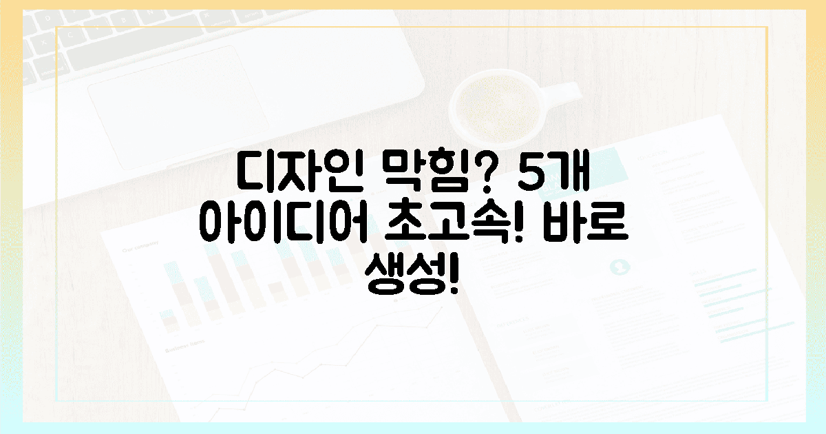 디자인 막힘? 5가지 감각적 시안 초고속 생성!