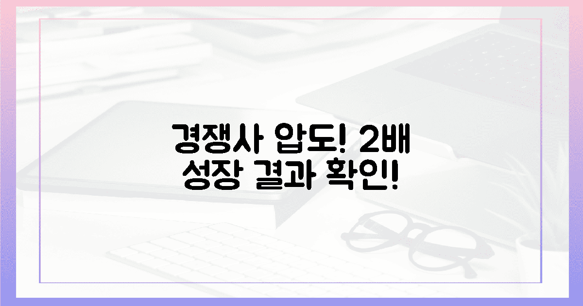 경쟁사 압도! 눈으로 확인하는 2배 성장 전략