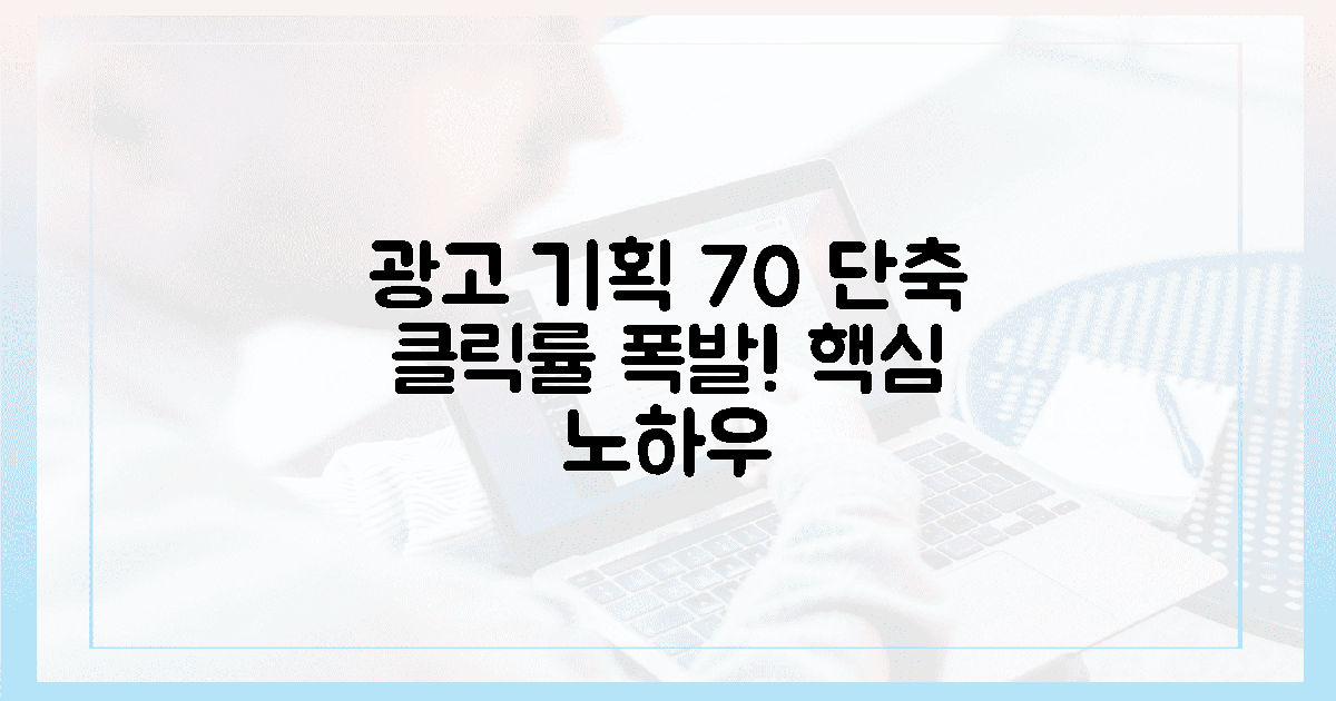 광고 기획 70% 단축! 클릭률 폭발 노하우
