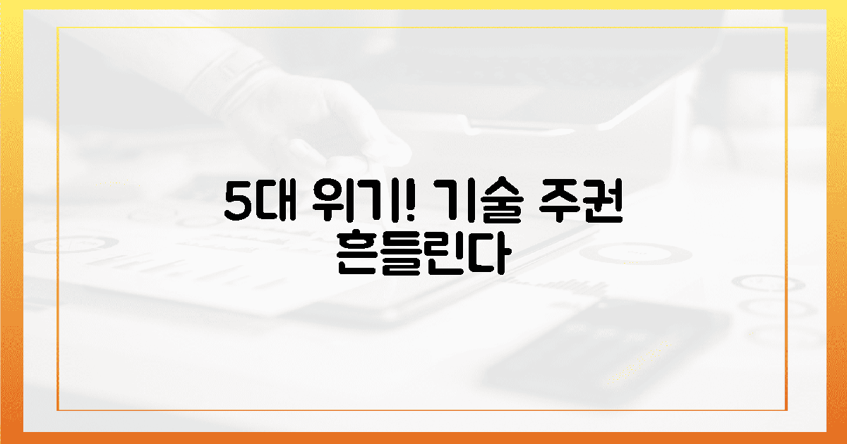 5대 위기,  기술 주권이 흔들리는 소리