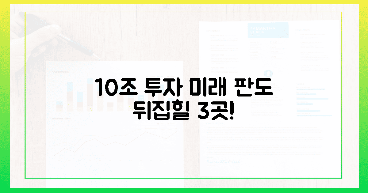 10조 투자가 바꿀 3가지 미래 판도!