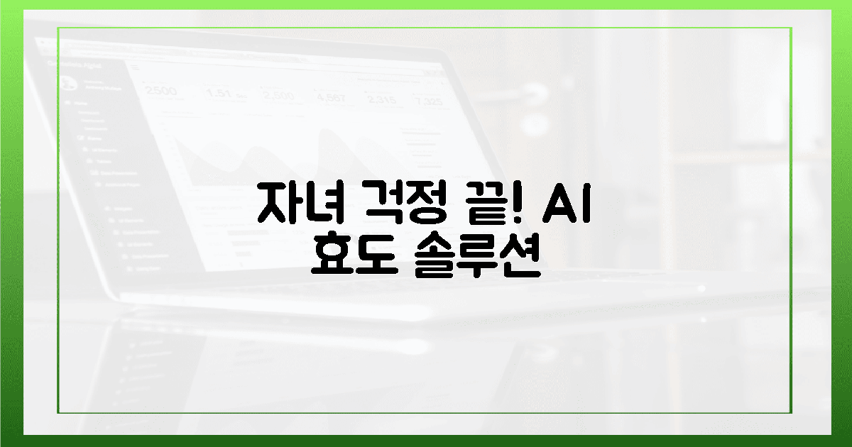 자녀 마음 편안! AI 효도 솔루션