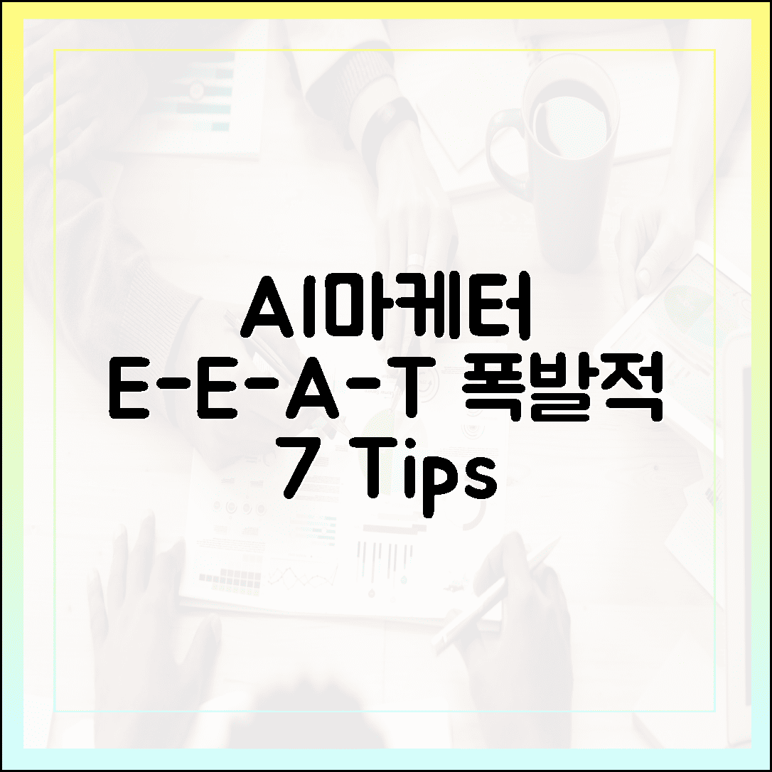LG CNS AI마케터: E-E-A-T 폭증 7가지 비법 (REO/AEO 필수