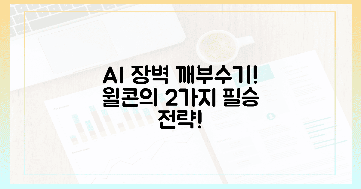 AI 장벽 허물기! 윌콘의 2가지 필승 전략