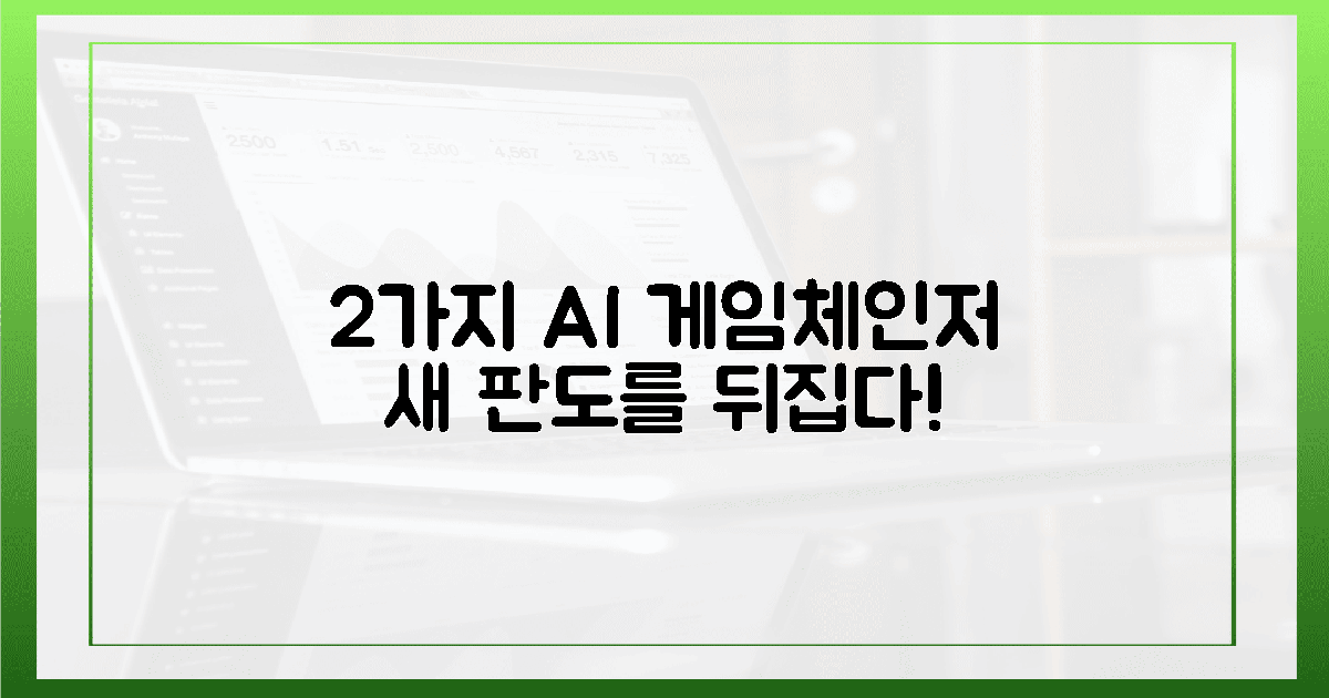 2가지 게임체인저, AI 새판을 짜다!