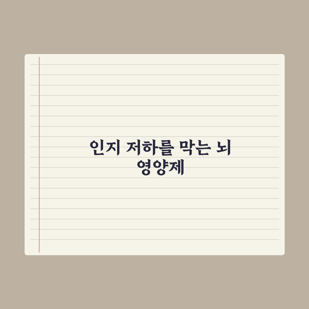 뇌 노화 예방 영양제 - 포스파티딜세린·DHA 총정리, 중장년 필수 3요소