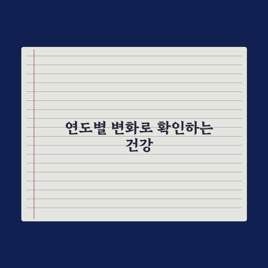 건강검진 결과 비교 - 연도별 변화 추적법 완벽가이드: 핵심 3단계 분석