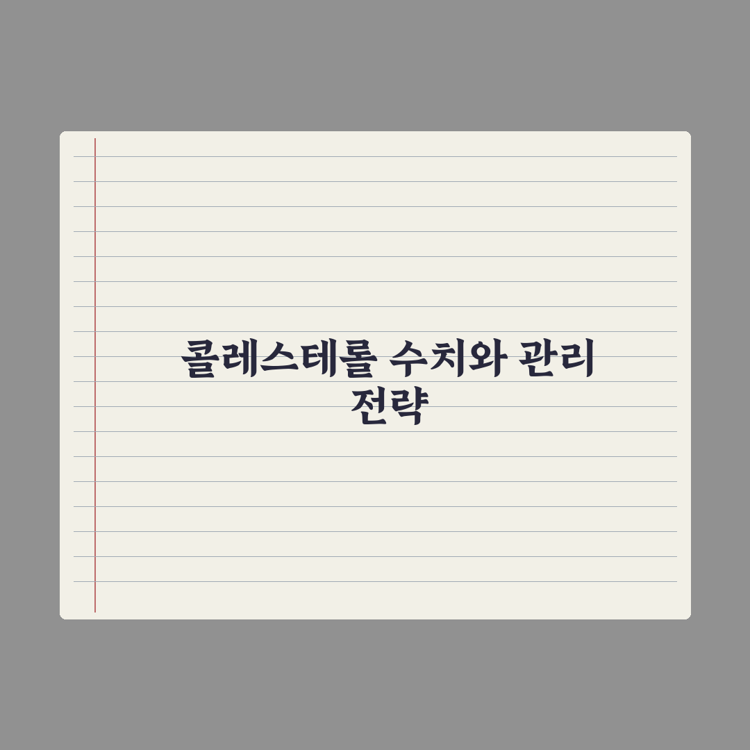 콜레스테롤 LDL·HDL 수치의 의미와 관리법 총정리: 전문가의 5대 지표