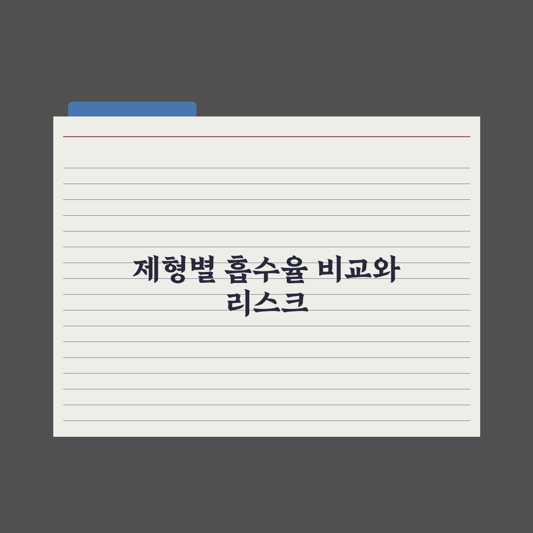영양제 알약 vs 분말 vs 액상 - 흡수율 비교 완벽가이드:핵심 3요소